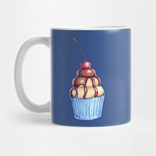 Blue Cupcake Mug